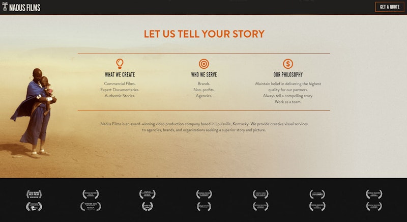 Nadus Films Website By Hatfield Media 04